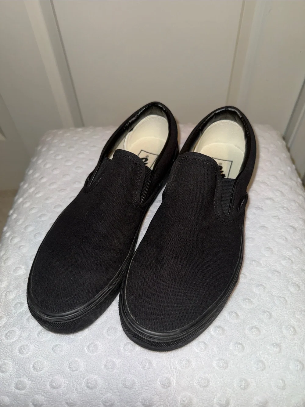 Men's Slip-On Canvas Sneakers - Black